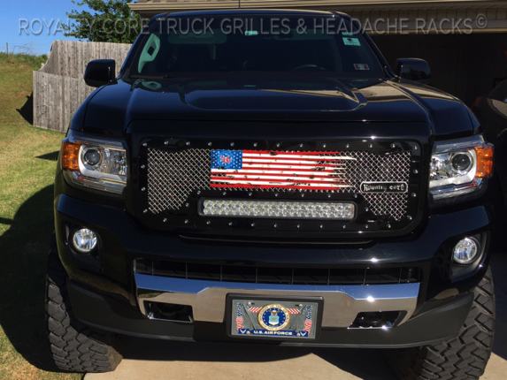 american flag hitch mount